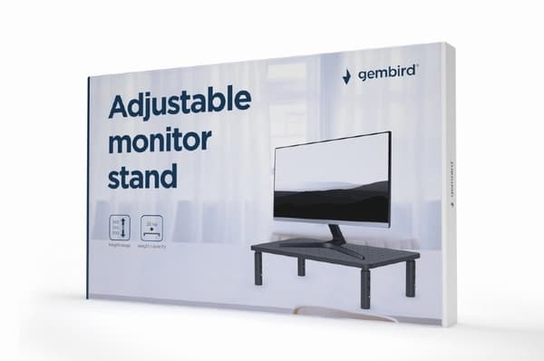 Gembird MS-TABLE-01 skærmbeslag/stander Sort skrivebord