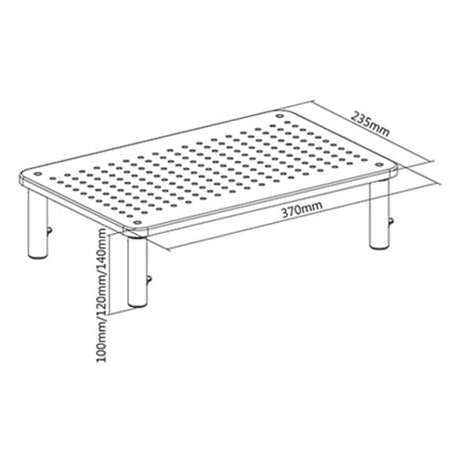 Gembird MS-TABLE-01 skærmbeslag/stander Sort skrivebord