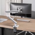 Miniatyrbillede 9 af 11: Ergo Office ER-751 Monitor Skrivebordsmontering Gasfjeder 9 kg Justerbar VESA 75x75 100x100 17" - 32" Hvid Sølv Klemmemontering Enkelarm LED LCD QLED