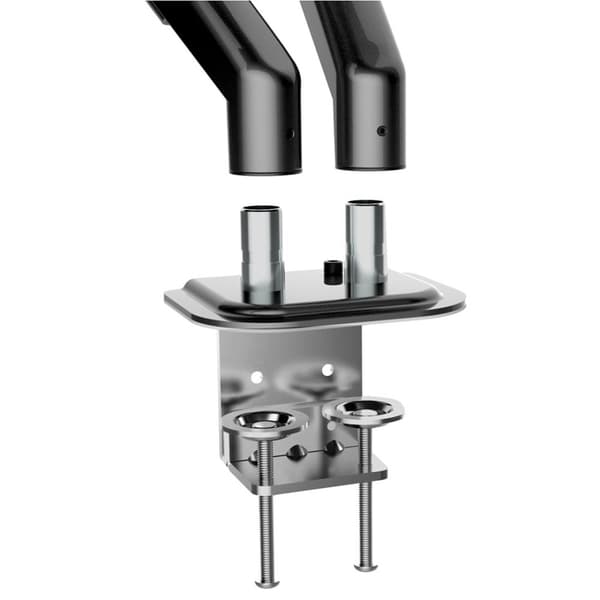 Maclean 2 skærmbeslag, gasfjeder, 13"-27", 7 kg, sort, MC-861N