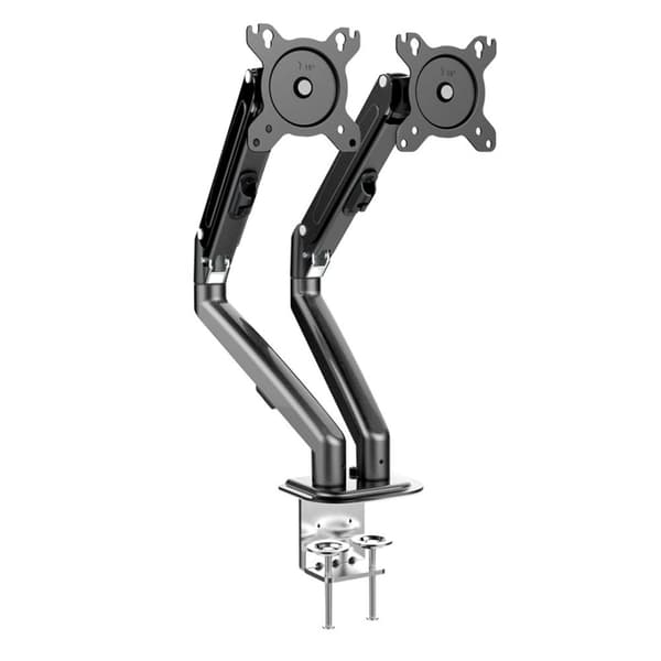 Maclean 2 skærmbeslag, gasfjeder, 13"-27", 7 kg, sort, MC-861N