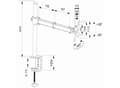 Miniatyrbild 5 av 5: Monitormonteringsfäste, skrivbord, roterbar, solid, tiltfunktion SolidHand UM01
