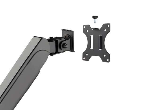 Stativ för 3 skärmar, Trippelfäste, Trippelställ, Mattsvart HDWR SolidHand-AS03