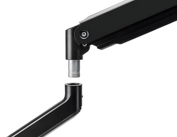 Fjäderbelastat dubbelskärmsfäste, USB, dubbelarmsfäste, tiltfunktion HDWR SolidHand-CS02U