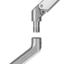 Pikkukuva 4 / 7: Hopeinen pöytänäytön pidike, sisäänrakennettu mekaaninen jousi, HDWR SolidHand-DS01