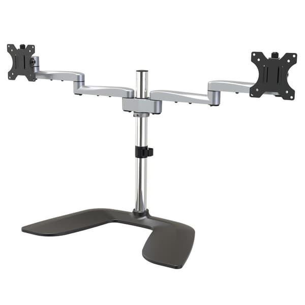 Ställ för dubbla skärmar - Ledarmar - Justerbar i höjdled - För VESA-monterade skärmar upp till 32" - Stål och aluminium (ARMDUALSS)