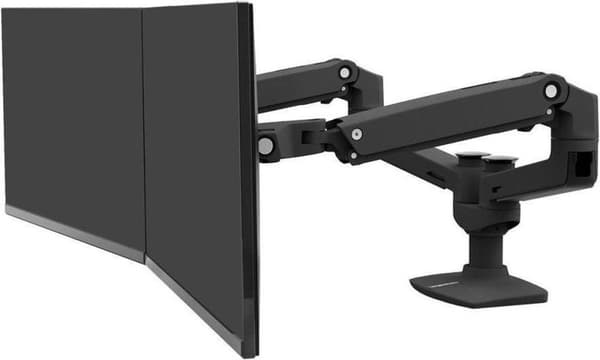 Ergotron 45-245-224 Monitor bordmontering 2-vejs 38,1 cm (15) - 68,6 cm (27) Roterbar, Højdejusterbar, Vipbar, Drejelig Sort