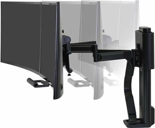 Ergotron TRACE 45-631-224 litteä pöytäteline 68,6 cm (27") Musta pidike