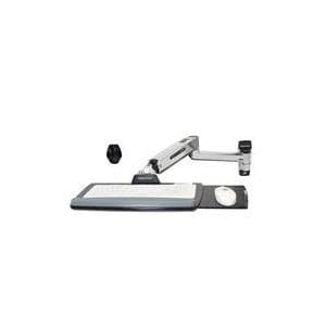 Ergotron LX Sit-Stand Väggmonterad tangentbordsarm - Monteringssats (musfäste, tangentbordsarm, handledsdyna, väggfäste, tangentbordsbricka) för tange