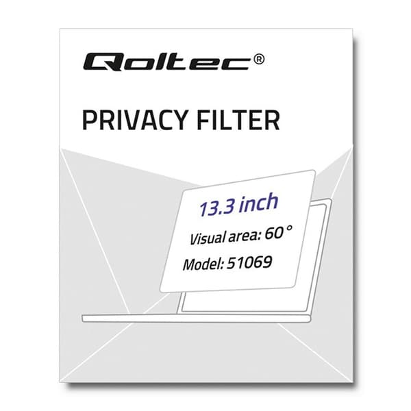 Qoltec 51069 -näytön yksityisyyssuojat 33,8 cm (13,3")