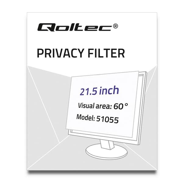 Qoltec 51055 Sekretessfilter 21,5" | 16:9