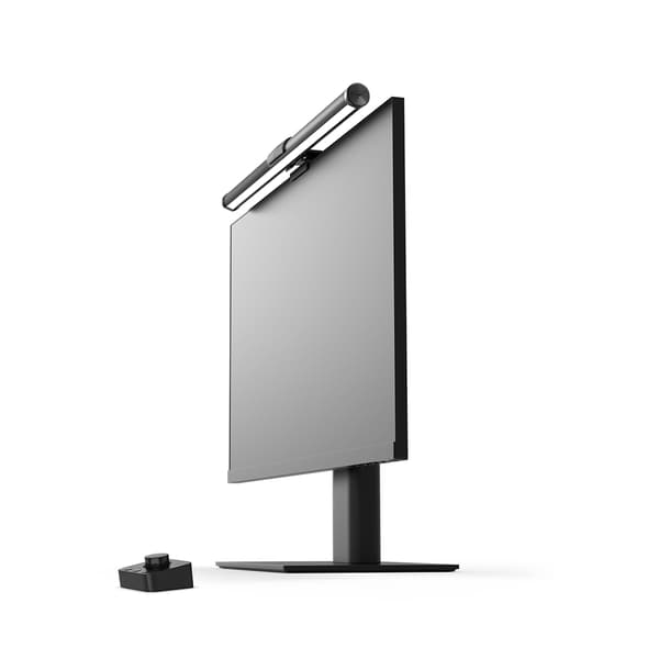 Monitor Lysbar, Justerbar Farvetemperatur, Blændfri Design,sort