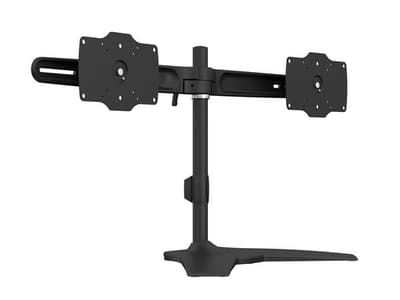 Multibrackets M VESA Desktopmount Dual Stand - Ställ för 2 LCD-bildskärmar - aluminium, stål - svart - skärmstorlek: 24-32 - ställ för stationär dator