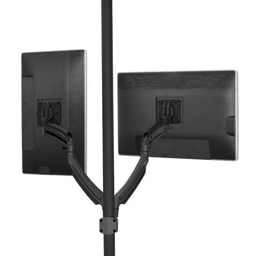 CHIEF K1P220B - K1 SERIES DUAL DISP LAY POLE MNT, BLK