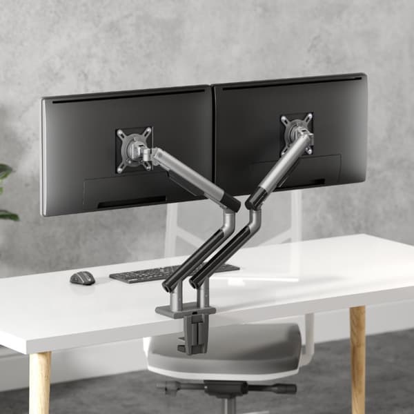 Alterzone Arm Duo alumiininen monitorivarsi kahdelle 17"-32" näytölle, tähtiharmaa