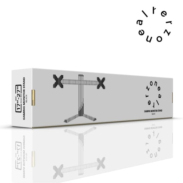 Alterzone Pro Duo gaming monitor stativ til dobbelt 17"-27" skærme, sort