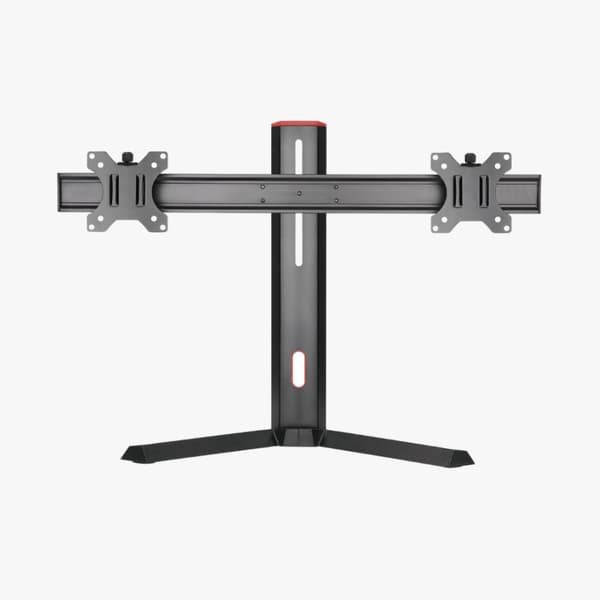 Alterzone Pro Duo gaming monitor stativ til dobbelt 17"-27" skærme, sort