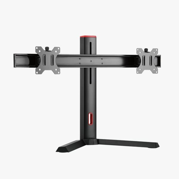 Alterzone Pro Duo gaming monitor stativ til dobbelt 17"-27" skærme, sort