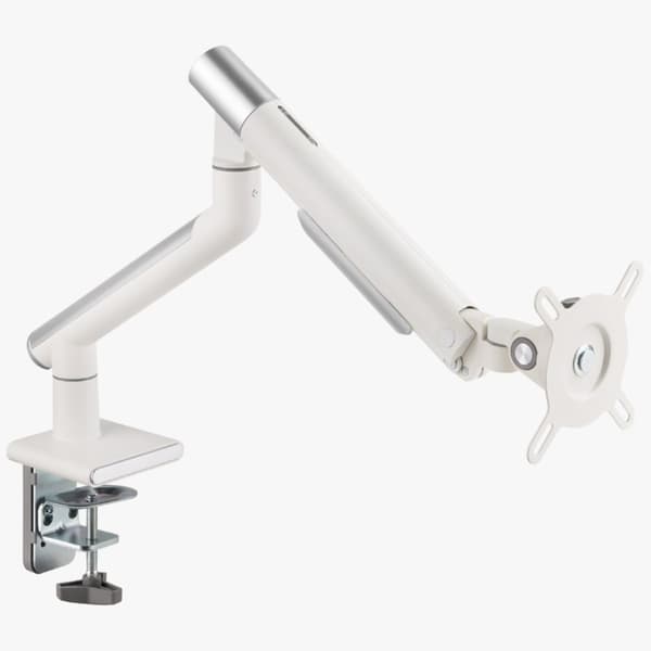 Alterzone Arm One USB monitorarm af aluminium til 17"-32" skærme, 2 x 3.0 USB-porte, hvid