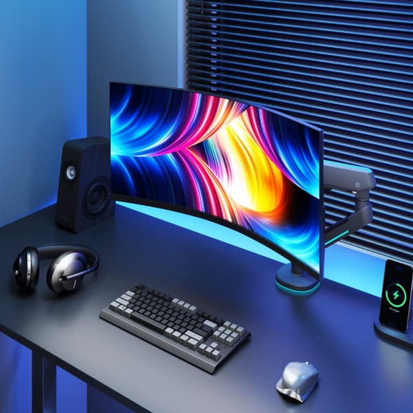 Alterzone Arm RGB monitorarm til 17"-32" skærme, Space grå