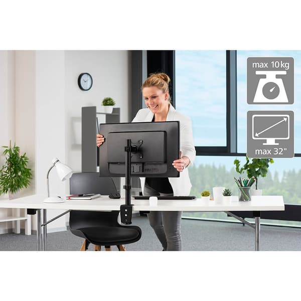 Hama Monitorfeste For En Monitor Svart