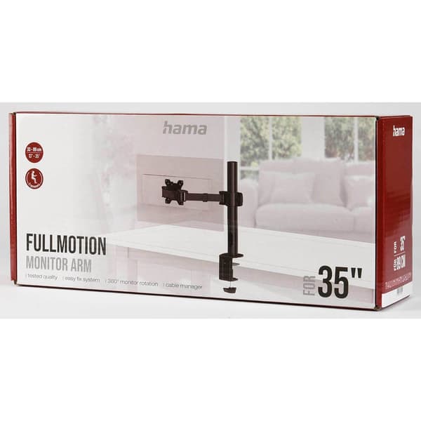 Hama Monitorbeslag til 1 Skærm 13"- 35" Sort
