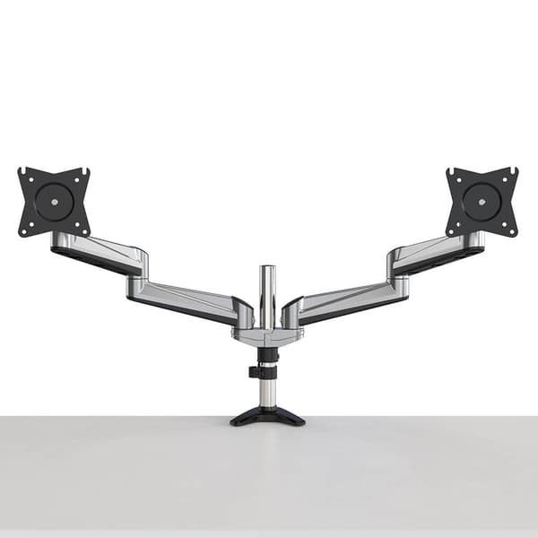 Desire2 Monitorbeslag Duo Aluminium Gass