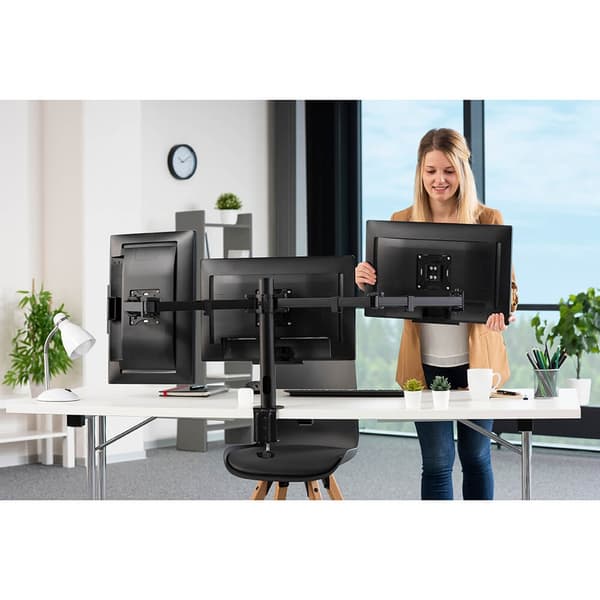 Hama Monitorbeslag til 3 Skærme 13"- 27" Sort