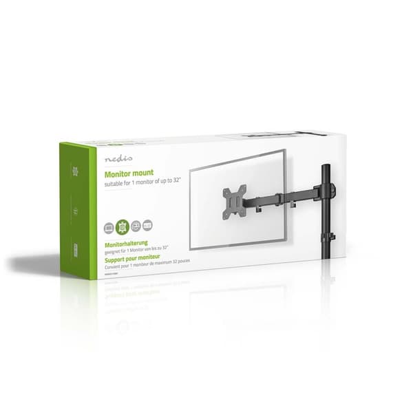 Nedis Skärm Fäste | 1 Skärm(ar) | 15 - 32 " | 75x75 / 100x100 | Fullständigt justerbar