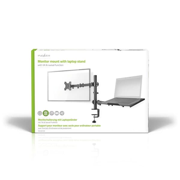 Nedis Monitorin Pöytäteline | Notebook | 1 näyttö | 15 - 32 " | 75x75 / 100x100 | Interaktiivinen