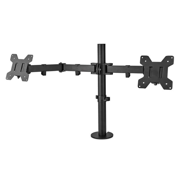 Nedis Ergonomisk Skærmbeslag | 2 Skærme | 15 - 32 " | 75x75 / 100x100 | Fuldt Bevægeligt