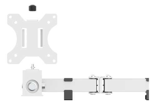 deltaco_gaming WHITE LINE WA86 Skrivebordsarm med to skjermer, 13-32"" skjermer
