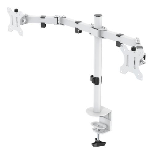 deltaco_gaming WHITE LINE WA86 Skrivebordsarm med to skjermer, 13-32"" skjermer Sort