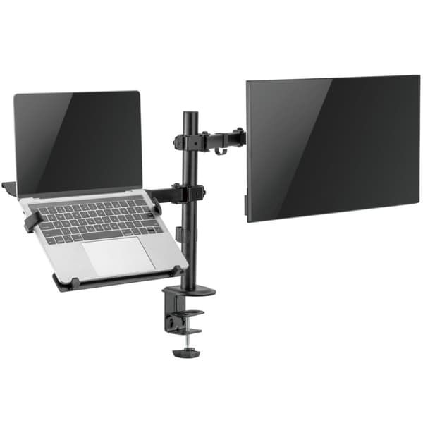 LogiLink Monitorfäste 17-32" med hållare för laptop/surfplatta 10-15,6"