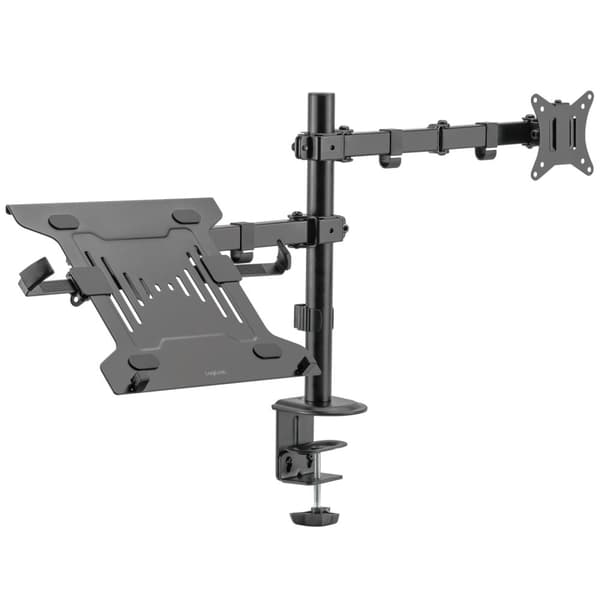 LogiLink Monitorfäste 17-32" med hållare för laptop/surfplatta 10-15,6"