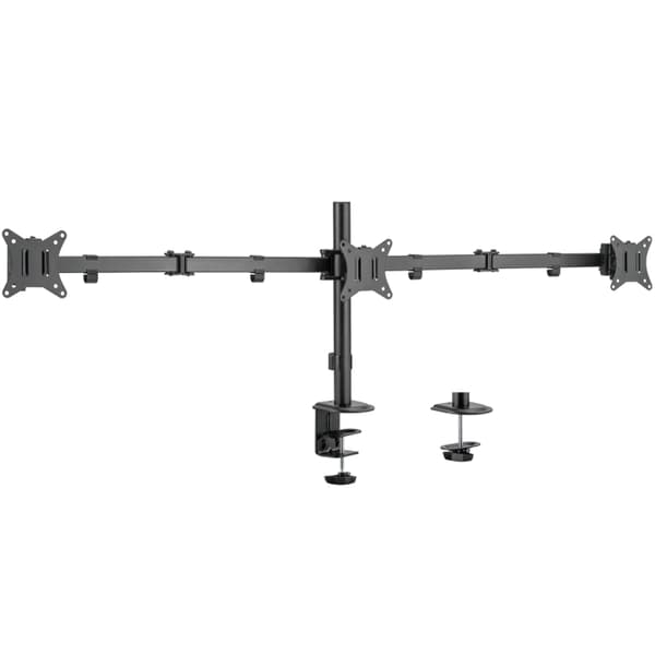LogiLink Monitorarm trippel 17-27" 2x658 mm Sort