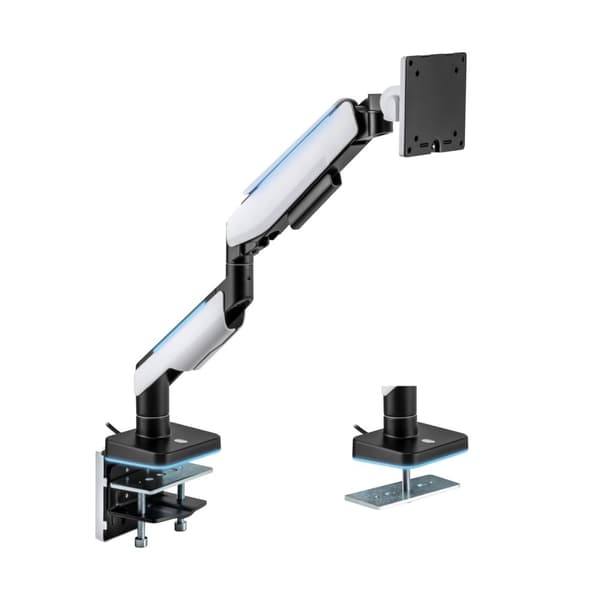 LogiLink Arm for spillmonitor 17-32" med belysning svart/hvitt