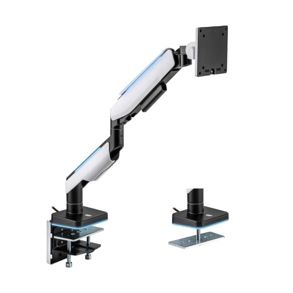 LogiLink Arm for spillmonitor 17-32" med belysning svart/hvitt