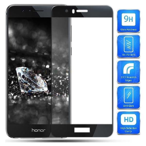 2-PACK Honor 10 Härdat Glas 0.26mm 2.5D 9H Fullframe Svart