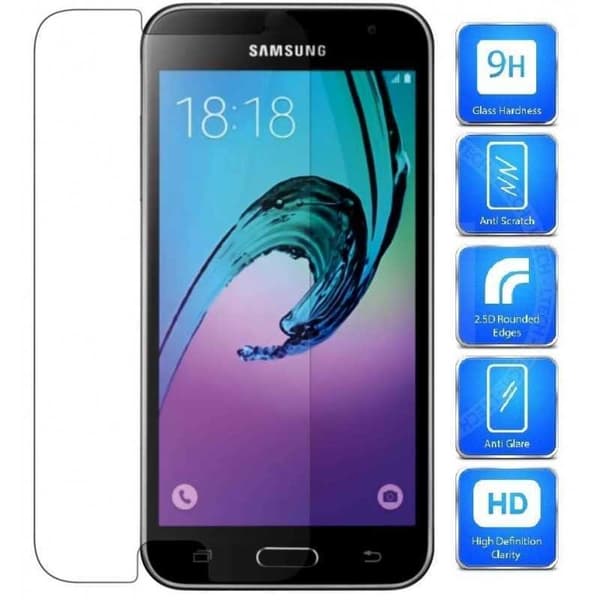 2-PACK Samsung J3 / J3 2016 | Hærdet glas 0,26mm 2,5D 9H