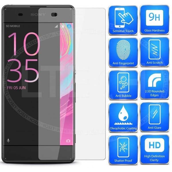 2-PACK Xperia XZ & XZs Karkaistu lasi 0,26mm 2,5D 9H