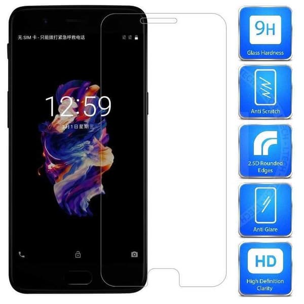 2-PACK OnePlus 5 | Karkaistu lasi 0,26mm 2,5D 9H