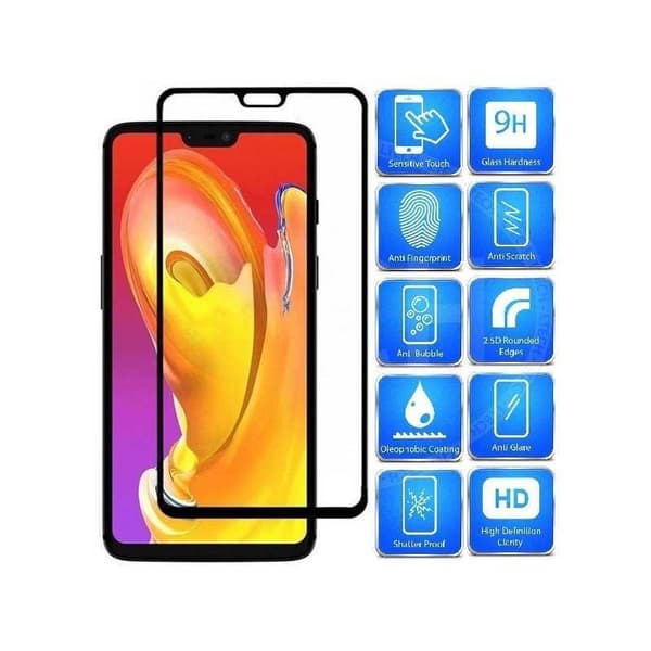 OnePlus 6 Tempered Glass 0,26mm 2,5D 9H Fullframe