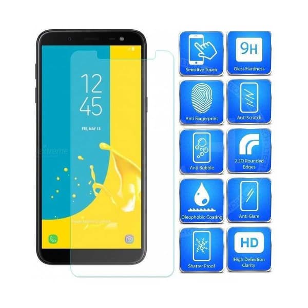 2-PACK Samsung J6 2018 hærdet glas 0,26 mm 2,5D 9H