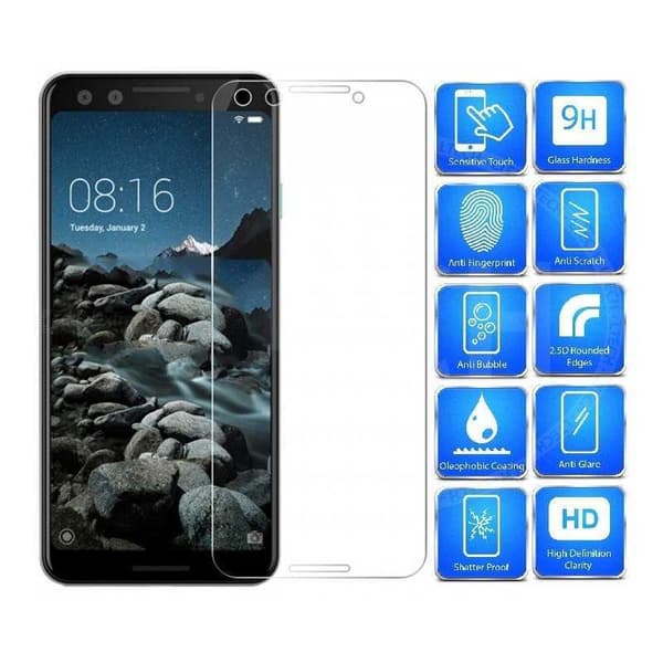 2-PACK Google Pixel 3 Karkaistu lasi 0,26mm 2,5D 9H