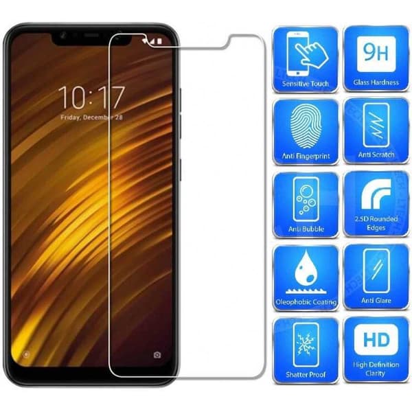 Xiaomi Pocophone F1 Hærdet glas 0,26mm 2,5D 9H