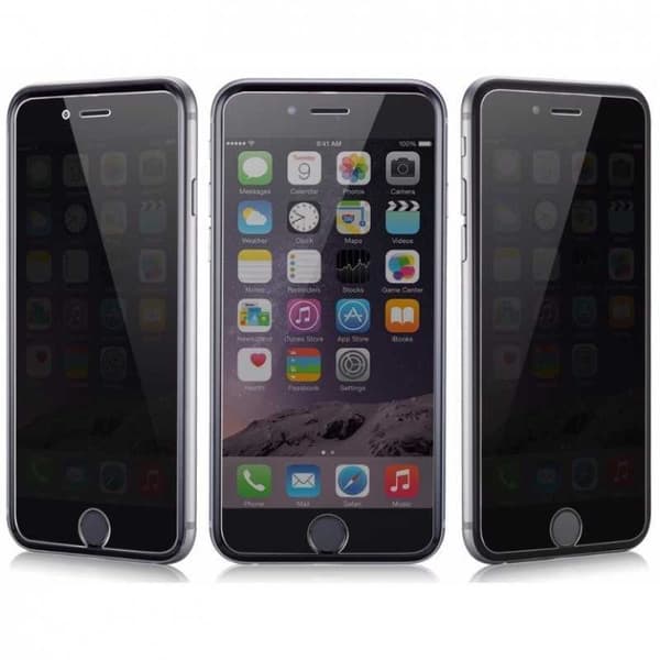 iPhone 6 & 6 Privacy Hærdet glas 0,26 mm 2,5D 9H
