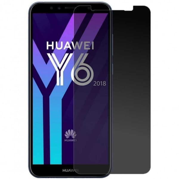Huawei Y6 2018 Privacy Härdat glas 0.26mm 2.5D 9H