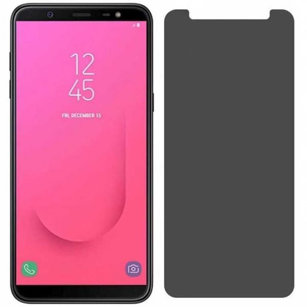 2-PACK Samsung J6 2018 Privacy Härdat glas 0.26mm 2.5D 9H