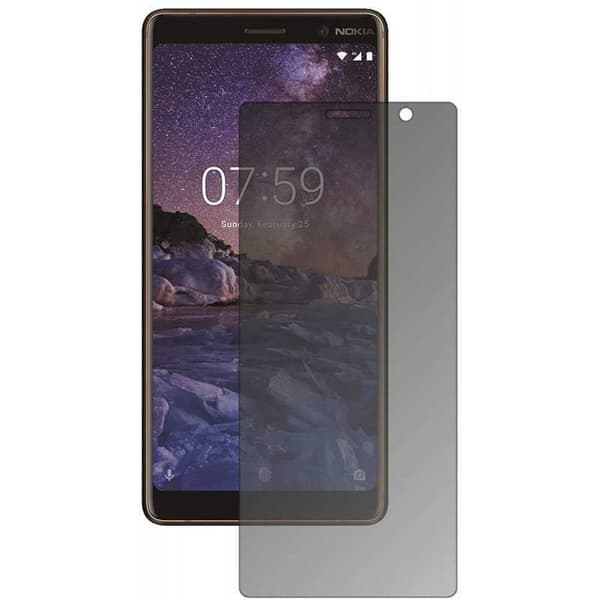2-PACK Nokia 7 Plus Privacy Hærdet glas 0,26 mm 2,5D 9H